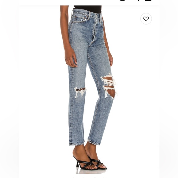 Agolde 90s Pinch Waist Jeans in Backdrop size 25 never worn - Picture 2 of 7